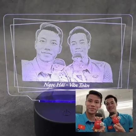 đèn led khắc hình