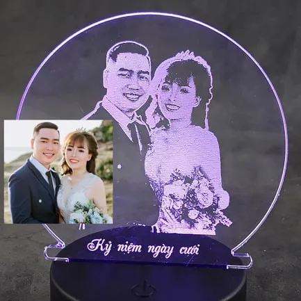 đèn led khắc hình