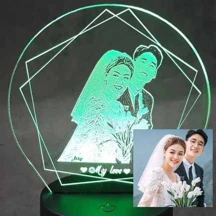 đèn led khắc hình