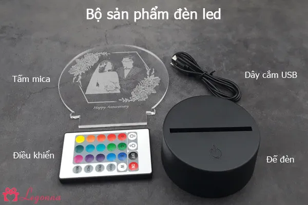 đèn led khắc hình