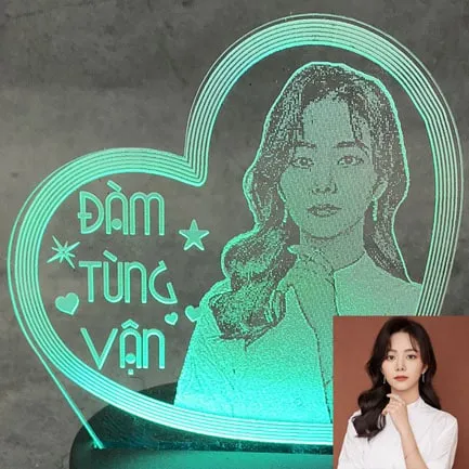 đèn led khắc hình