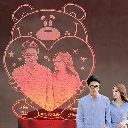 đèn led khắc hình
