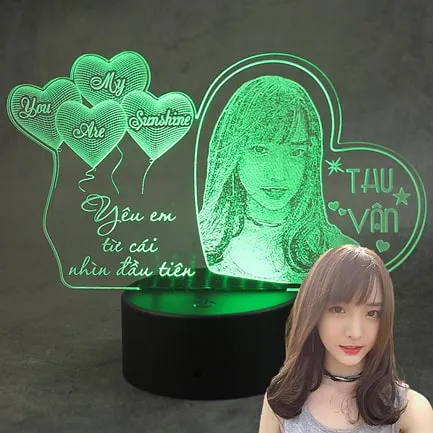 đèn led khắc hình
