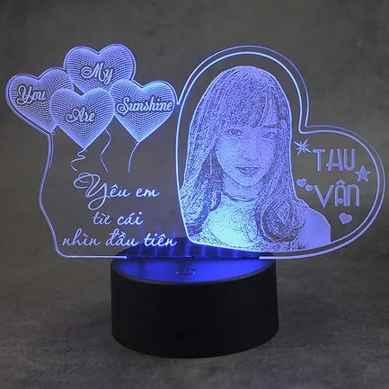 đèn led khắc hình