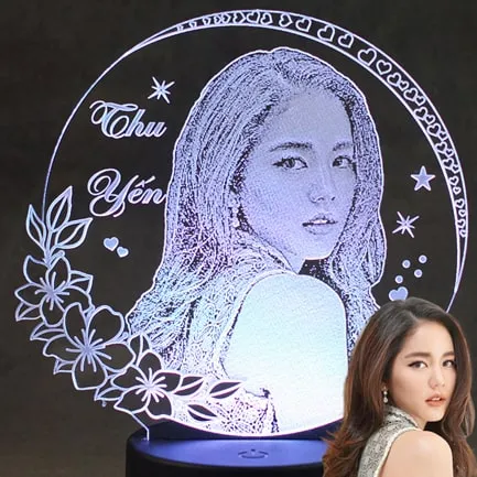 đèn led khắc hình
