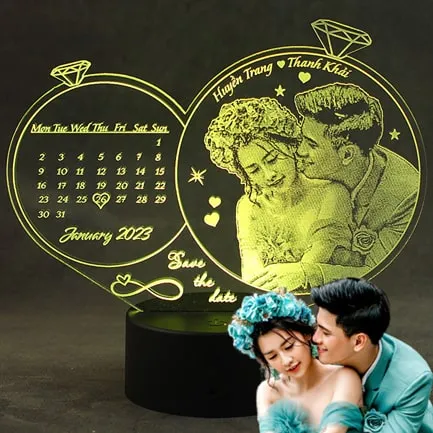 đèn led khắc hình