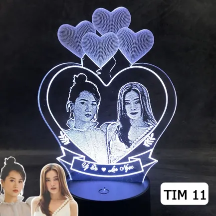 đèn led khắc hình