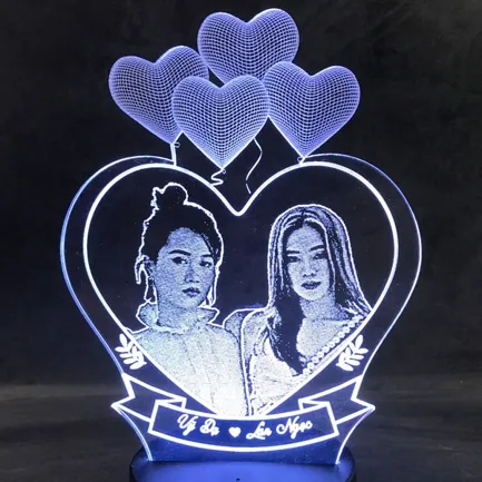 đèn led khắc hình