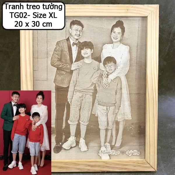 tranh gỗ khắc hình