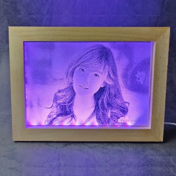 đèn led khắc hình