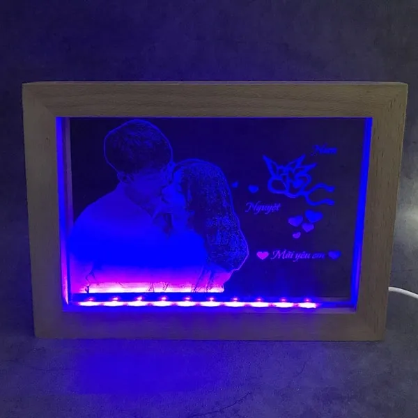 đèn led khắc hình
