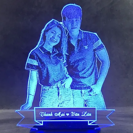 đèn led khắc hình