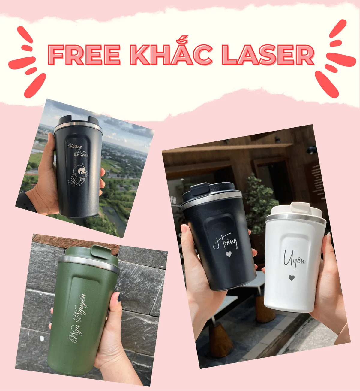 ly giữ nhiệt khắc tên